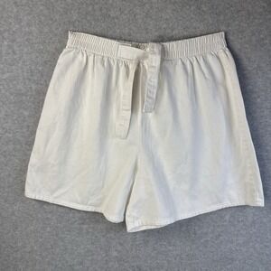 Vintage 90s Denim & Co. Pull-on Shorts w/ Front Tie Large USA Classic Unisex